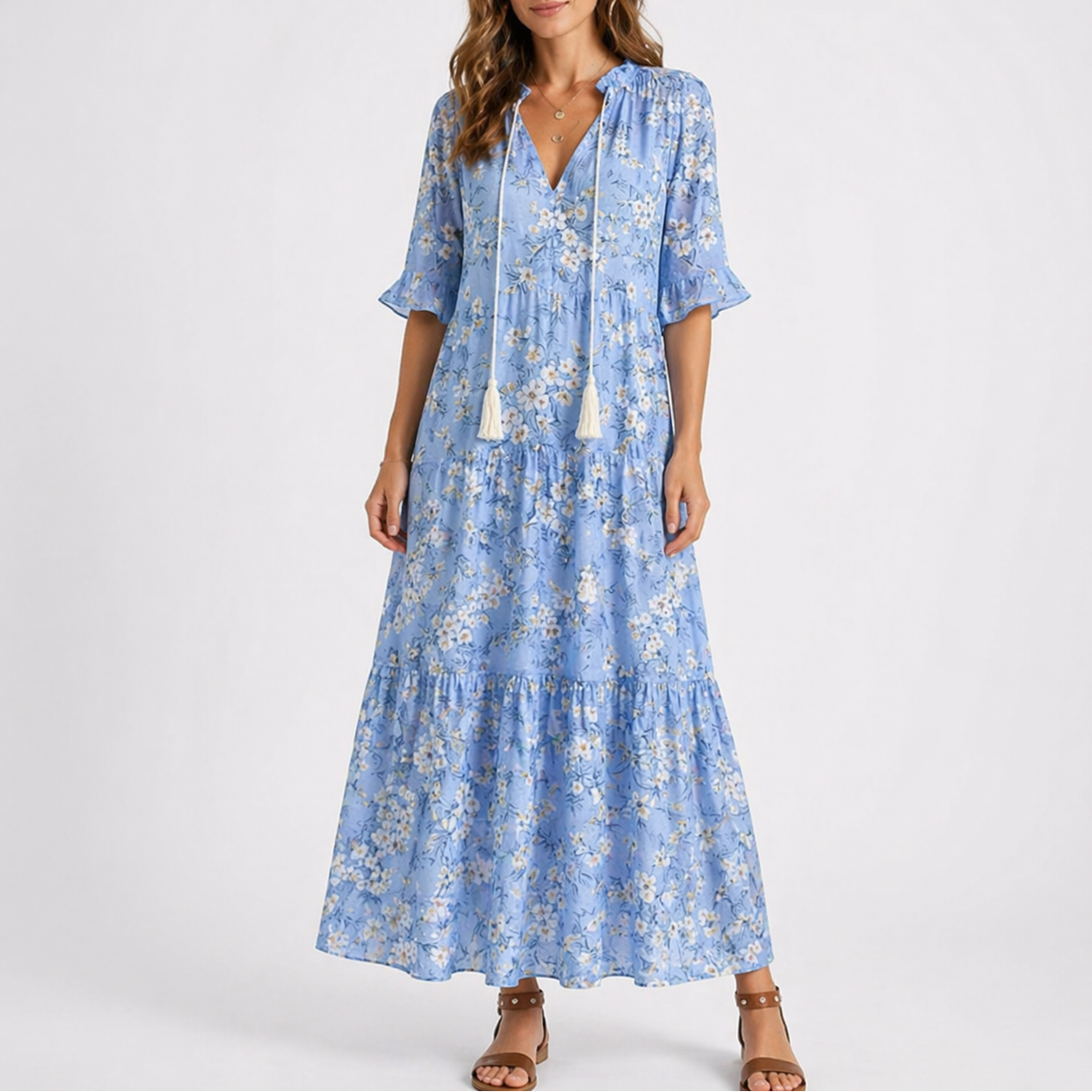 Women’s Summer Floral Midi Dress