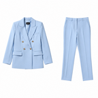 Women’s Tailored Blazer and Trousers Two Piece Suit Set