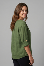 Women's Elegant Blouse with Button Front for Office Wear