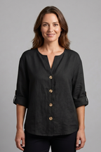 Women's Elegant Blouse with Button Front for Office Wear