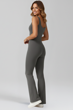 Women’s Jumpsuit with Sleeveless Cut and Flared Legs