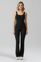 Women’s Jumpsuit with Sleeveless Cut and Flared Legs