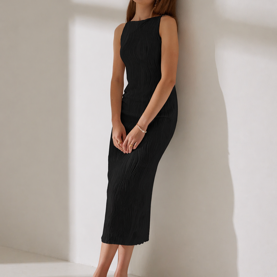 Women's ripple textured cami dress