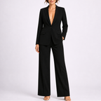 Women’s Tailored Blazer and Wide-Leg Pants Set