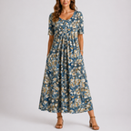 Women’s Casual Floral Midi Dress