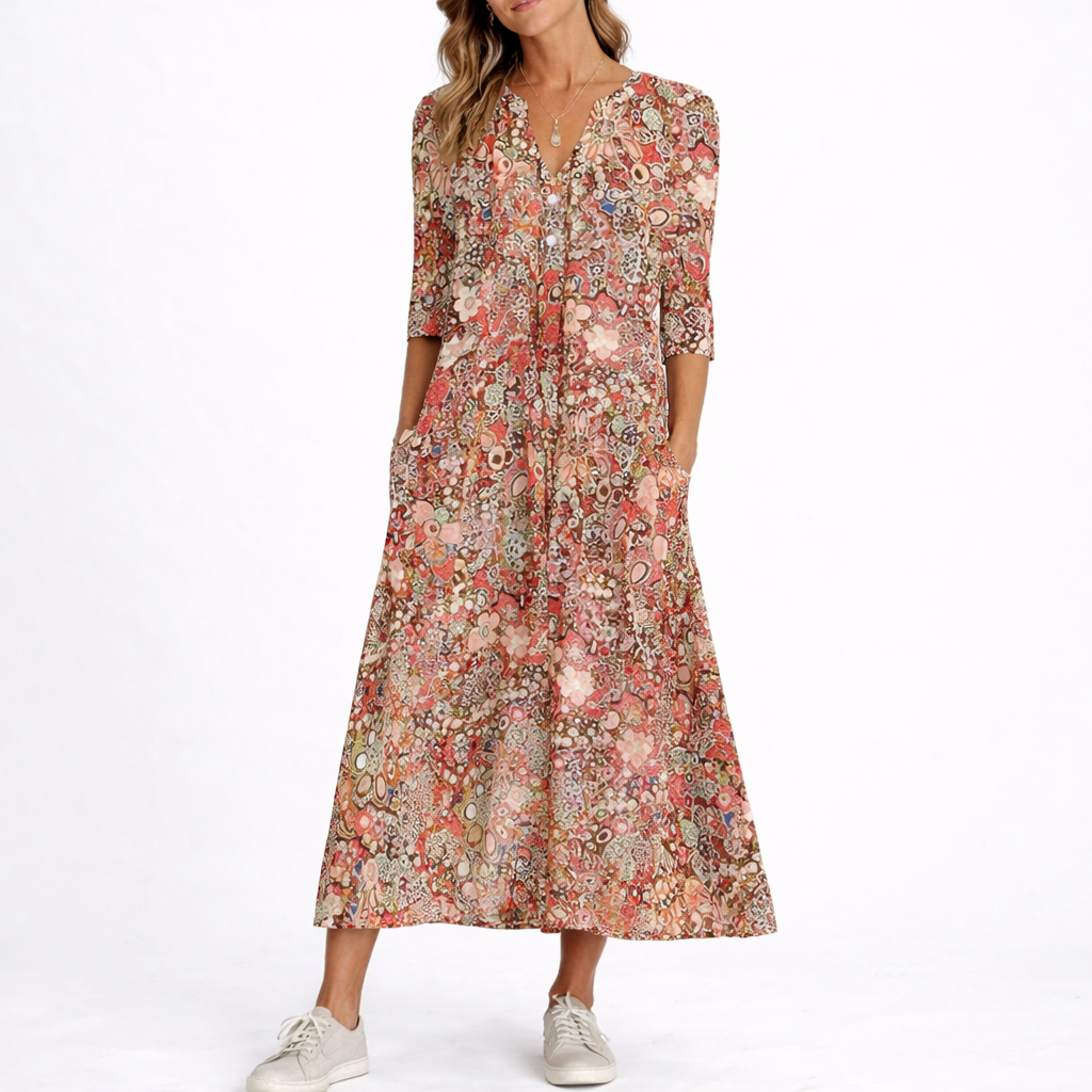 Women’s Summer Floral Midi Dress